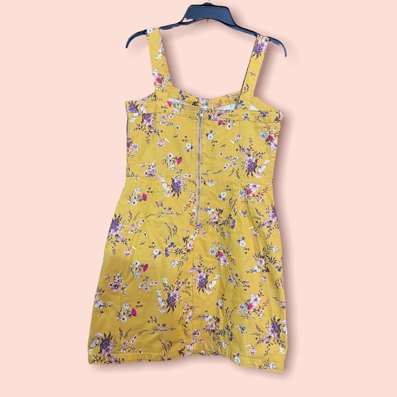 NEW Mustard Floral Dress - Picture 3 of 8